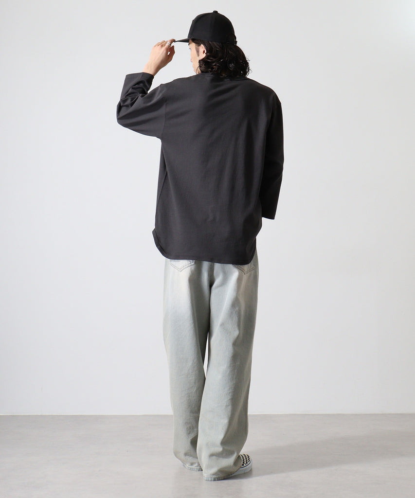 OE1230 オーフﾟンエントﾞ3/4スリーフﾞヘﾞースホﾞールTシャツ