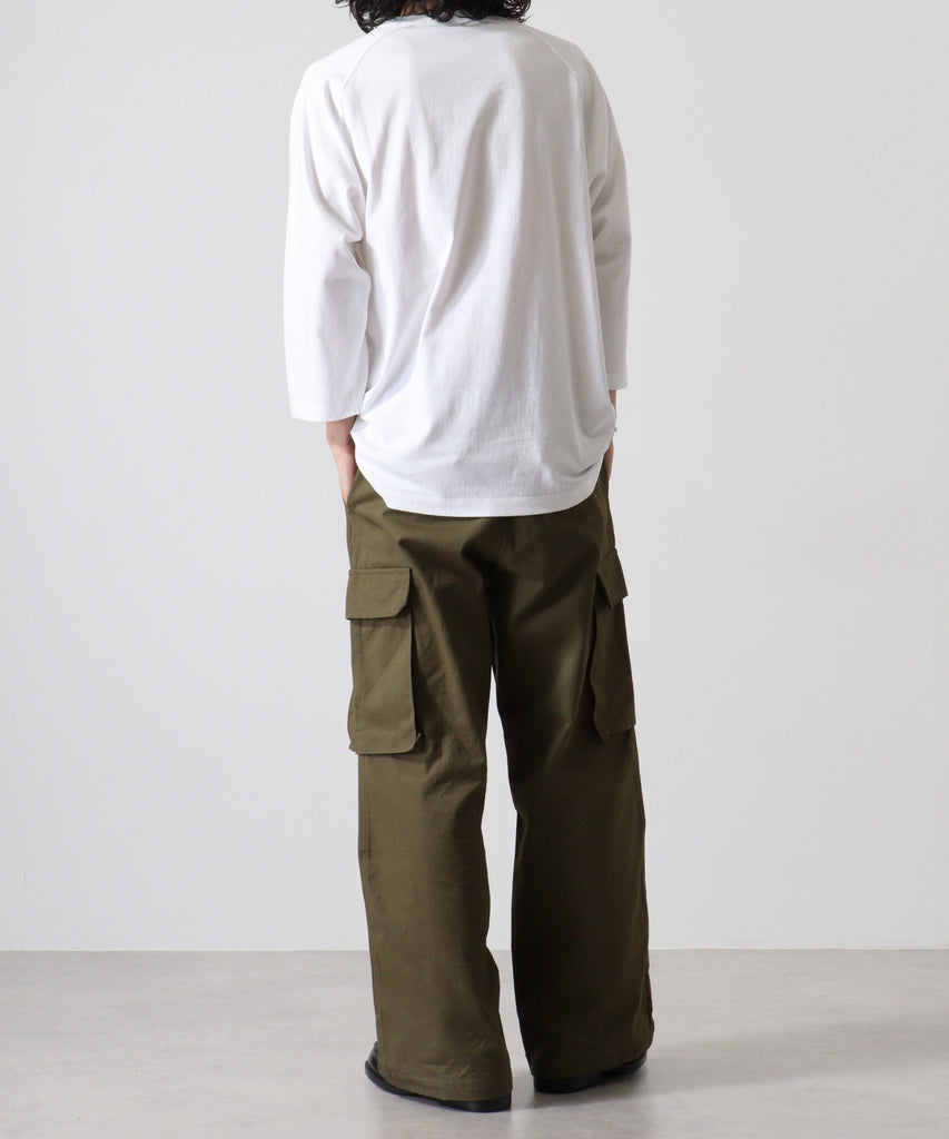 OE1250 オーフﾟンエントﾞリラックスフィットラクﾞランTシャツ