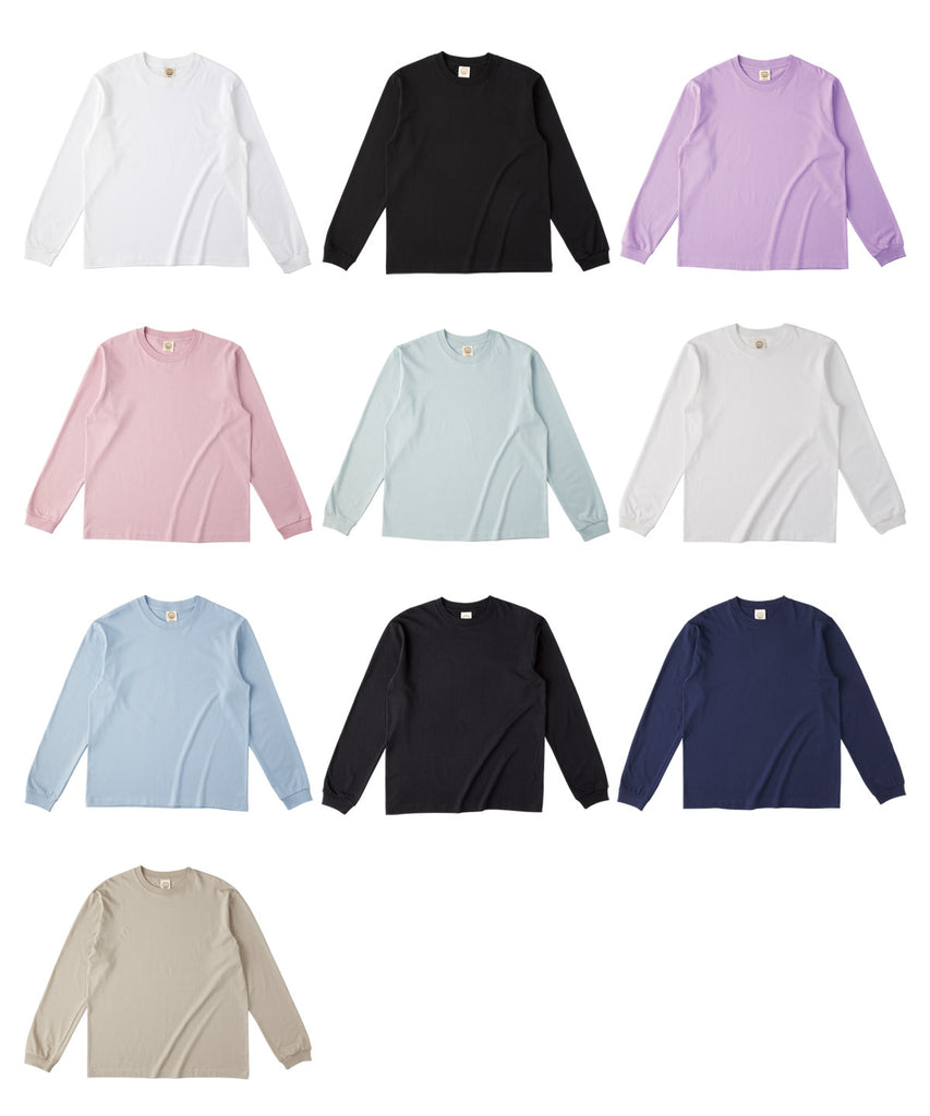 OGL-914　オーガニックコットンロングスリーブTシャツ（リブ有り）