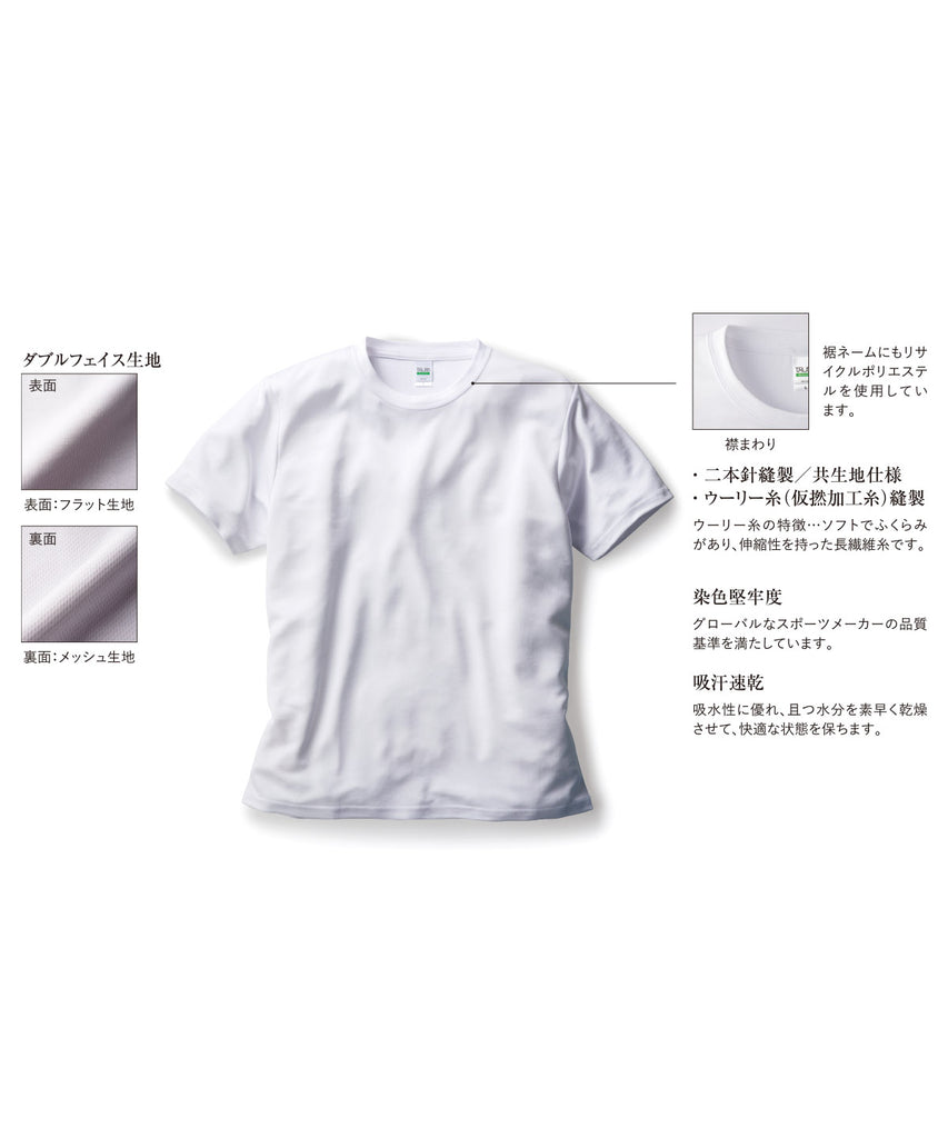 RPT-925 リサイクルホﾟリエステルTシャツ