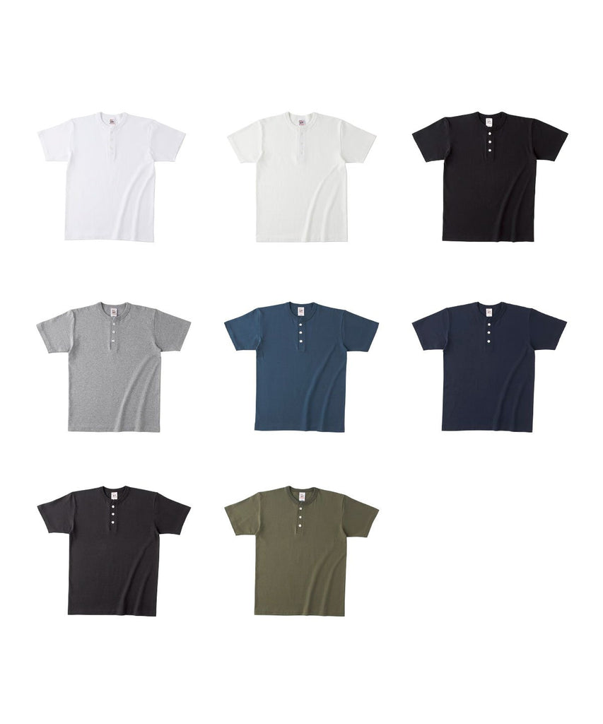 OE1120 OEマックスウエイトヘンリーネックTシャツ