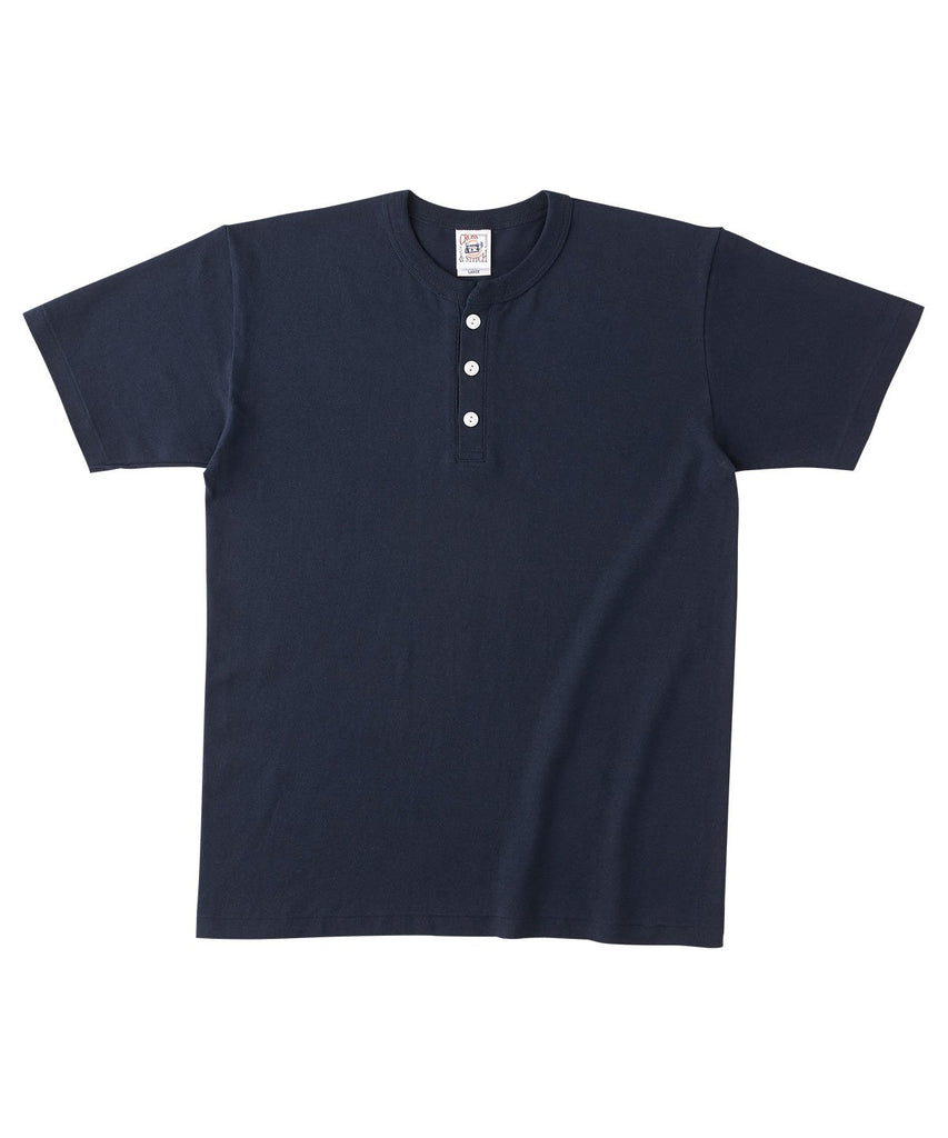 OE1120 OEマックスウエイトヘンリーネックTシャツ