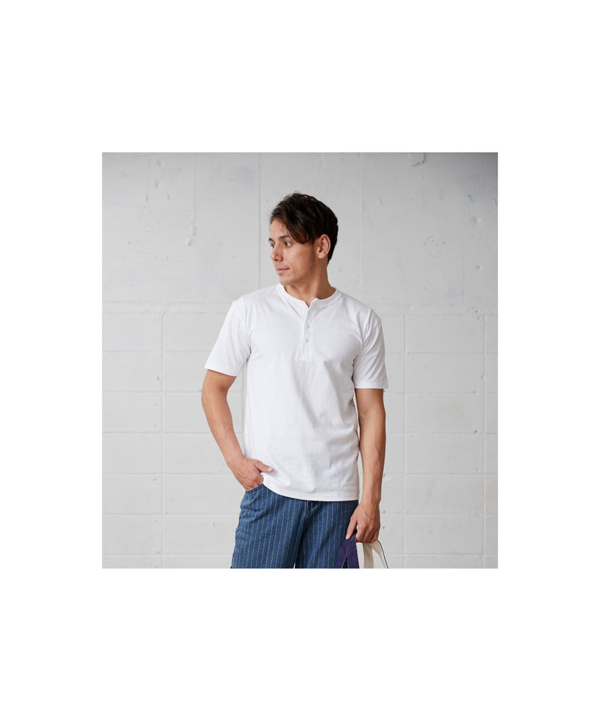 OE1120 OEマックスウエイトヘンリーネックTシャツ