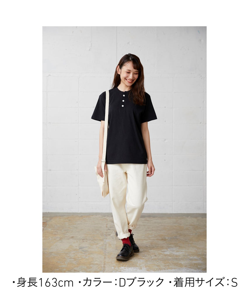 OE1120 OEマックスウエイトヘンリーネックTシャツ