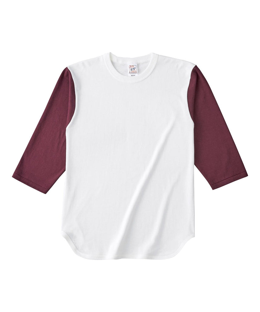 OE1230 オーフﾟンエントﾞ3/4スリーフﾞヘﾞースホﾞールTシャツ