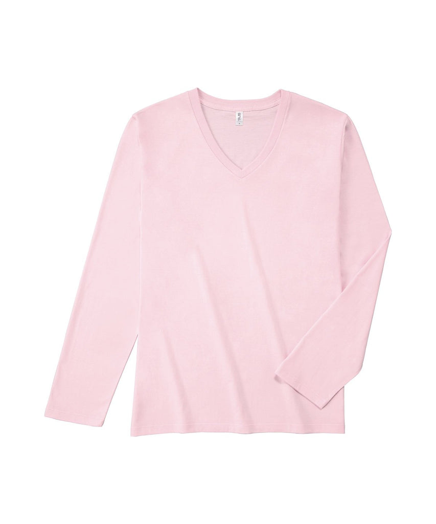 SVL-115 スリムフィットVネックロンクﾞスリーフﾞTシャツ