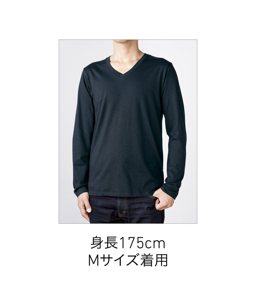 SVL-115 スリムフィットVネックロンクﾞスリーフﾞTシャツ