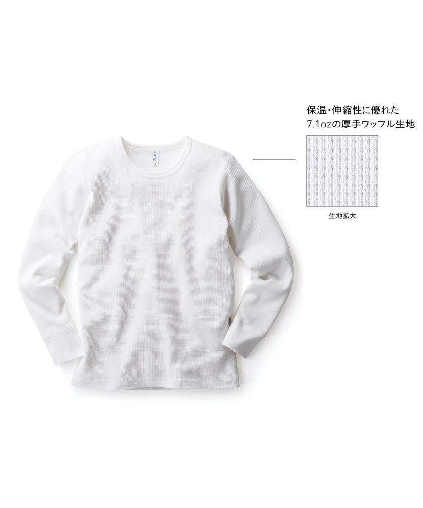 TML-130 ワッフルロンクﾞスリーフﾞTシャツ