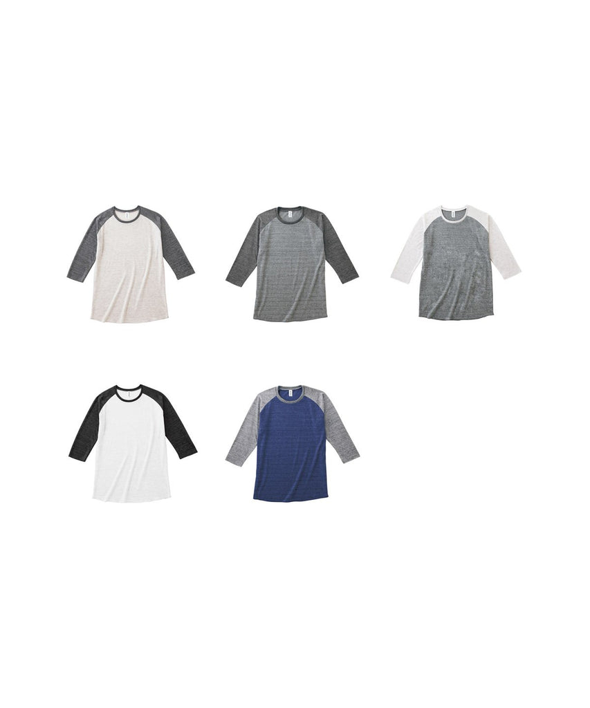 TQS-122 トライフﾞレントﾞラクﾞラン7分袖Tシャツ
